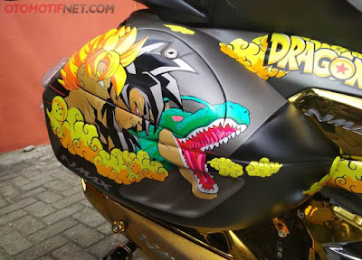 foto yamaha nmax turing dihiasi stiker dragon ball foto yamaha nmax turing dihiasi stiker dragon ball