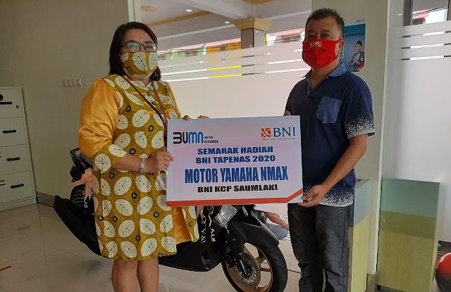 Semarak Hadiah BNI Tapenas, Nasabah di Saumlaki Dapat Motor Semarak Hadiah BNI Tapenas, Nasabah di Saumlaki Dapat Motor