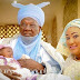 85yrs Old Emir Of Daura With His Young Wife At The Naming Of Their Baby - Photos