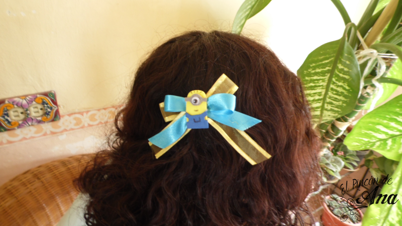 Moños para niña de los Minion