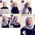 Model Jilbab Segi Empat Simple