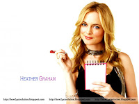 heather graham, mismatch photo heather graham with holding a piece of paper