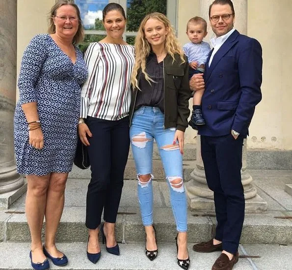 Crown Princess Victoria and Prince Daniel met with Swedish singer and songwriter Zara Maria Larsson and Agnetha Larsson