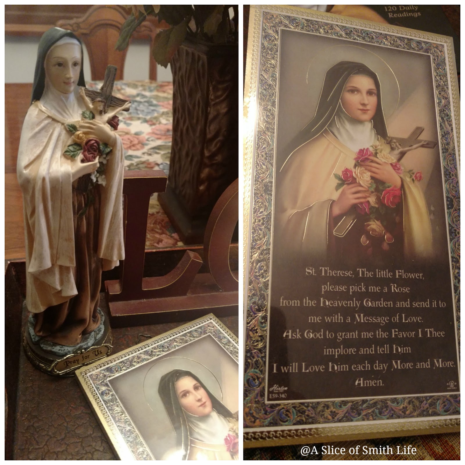 A Slice of Smith Life October 1 Feast Day of St. Therese of Lisieux
