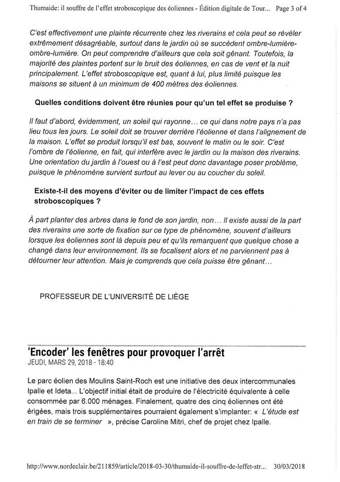 Vents et Territoires Belgique en Région wallonne dans la province de