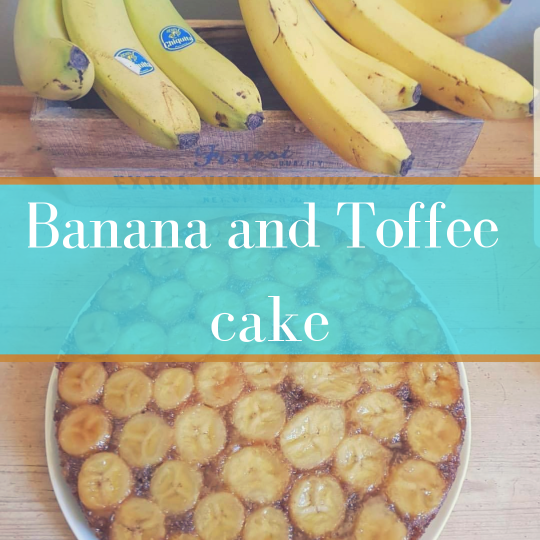 Banana and toffee cake
