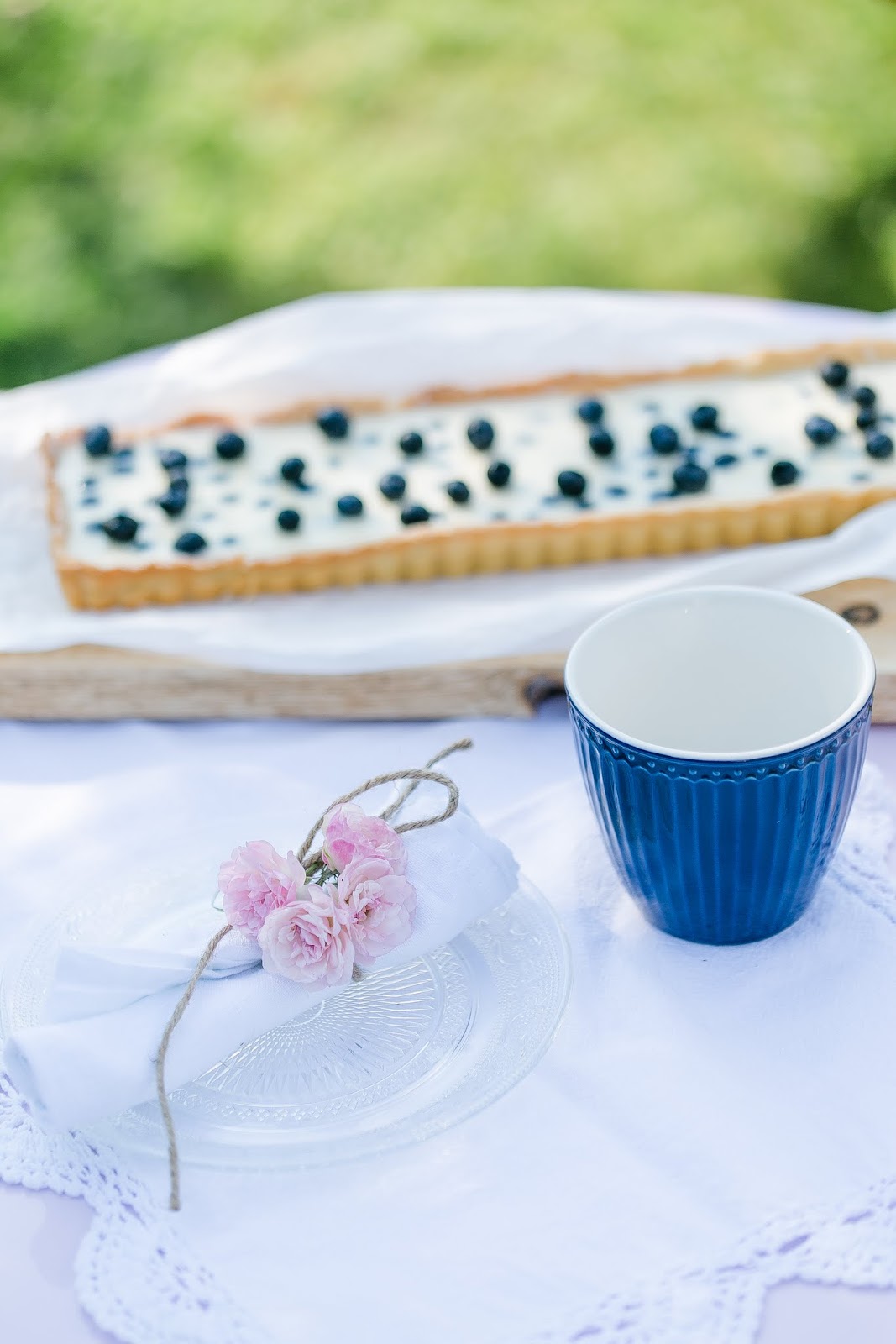 Blaubeer Tarte mit Panna Cotta • Pomponetti