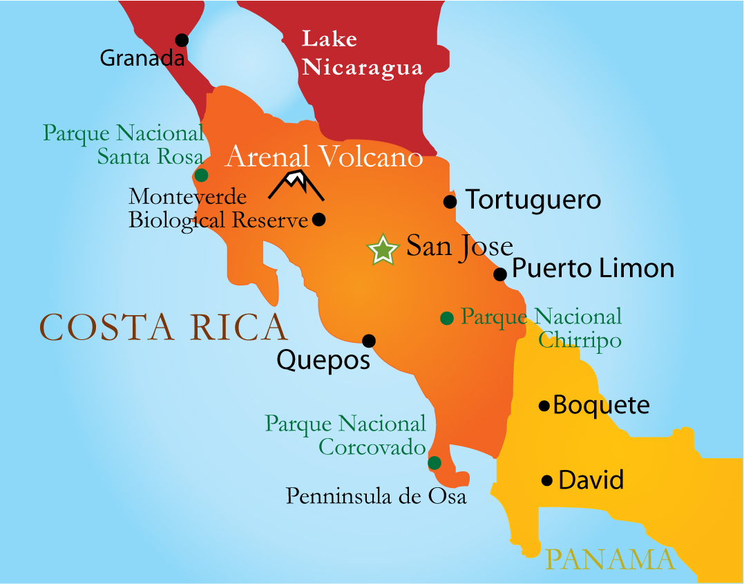 Enter costa rica has assembled a thorough compilation of maps, routes