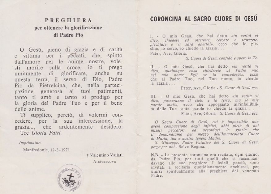 Preghiere Santa Brigida 12 Anni Gerardo M S