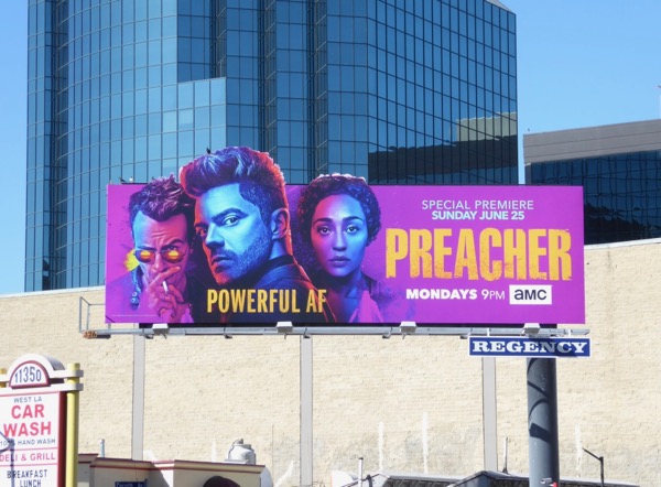 Preacher season 2 special extension cut-out billboard Preacher season 2 special extension cut-out billboard