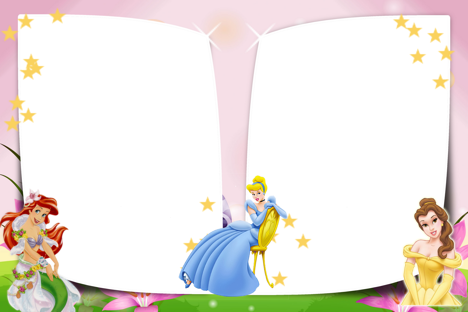 Frames PNG princesas disney 4 Imagens para
