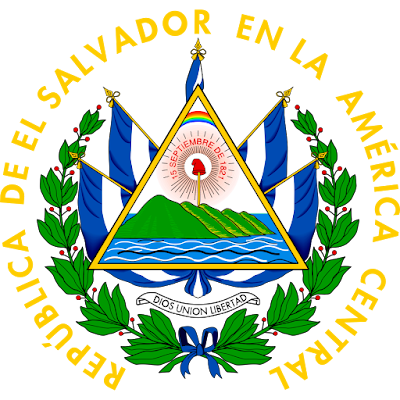 Logo Gambar Lambang Simbol Negara El Salvador PNG JPG ukuran 400 px