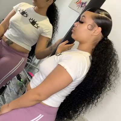 29+ Ways to Create Black Sleek Ponytail Hairstyles Ideas To Copy In 2020 Add a pop of color to your hair with a coiffure like this one 29+ Ways to Create Black Sleek Ponytail Hairstyles Ideas To Copy In 2020