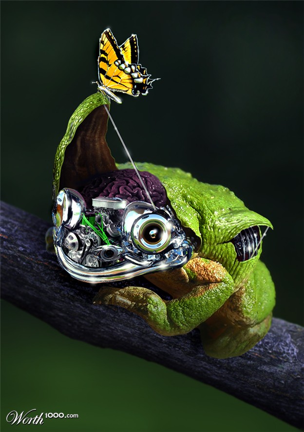Art Sci Photoshop Machine Animals Tell A Love Story Of Nature And Technology