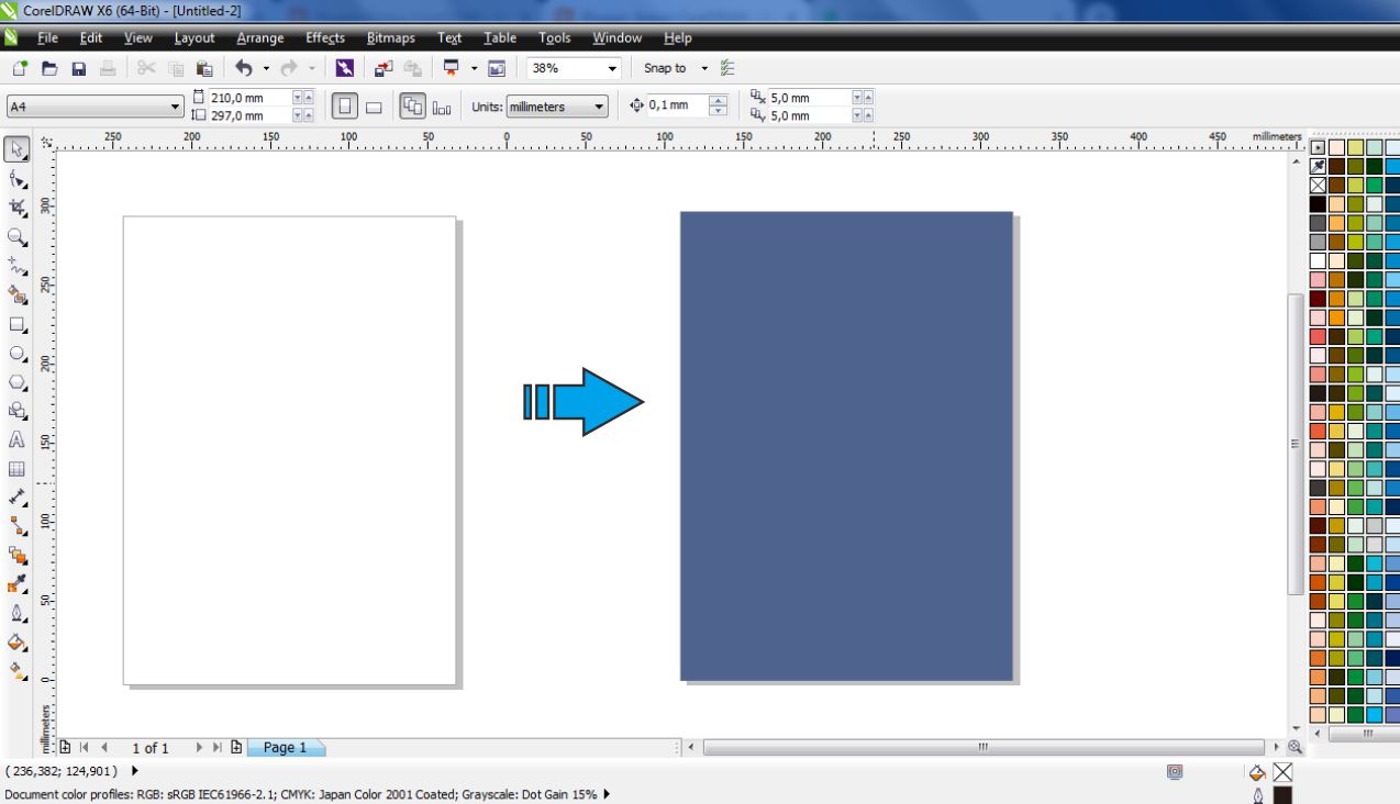 Cara Mengganti Latar Background Lembar Kerja Coreldraw