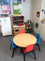 Are you looking to organize your room for drop in speech and language services for preschoolers?  Here are some tips of how I have organized and structured my room for the PreK crowd.  #prekslp #speechtherapy #preschool