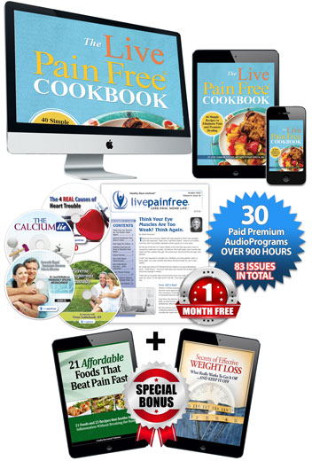 Free Live Pain Free Cookbook