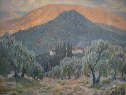 Portón de los Leones (Jaén)-Óleo del pintor jiennense Rufino Martos