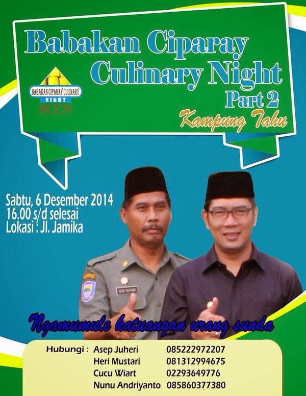 Babakan Ciparay Culinary Night II - Sabtu, 6 Desember 2014