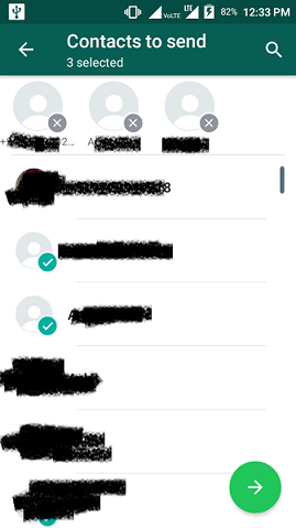 WhatsApp Update:- Pick And Send Multiple Contacts To Chat In One Moment