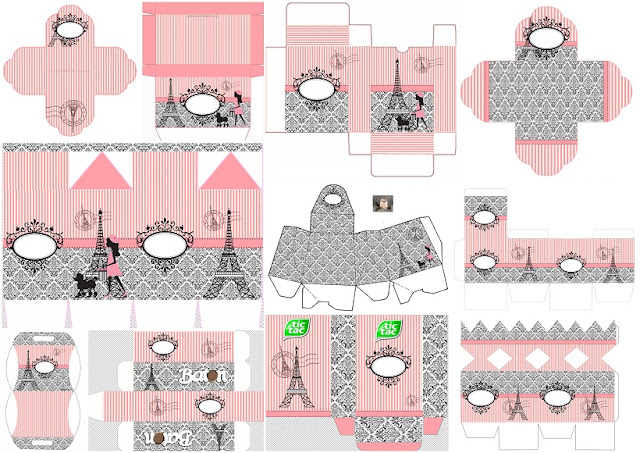 Beautiful Paris: Free Printable Boxes.