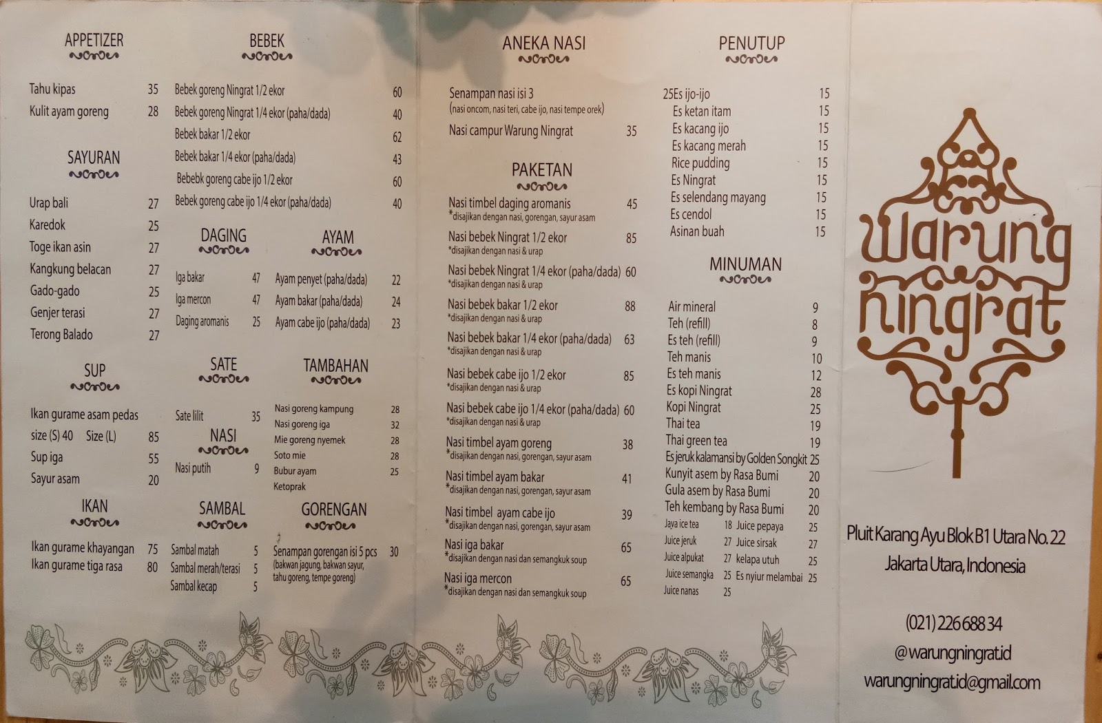 Inspirasikukeni Warung Ningrat Menyajikan Masakan Inspirasikukeni Warung Ningrat Menyajikan Masakan