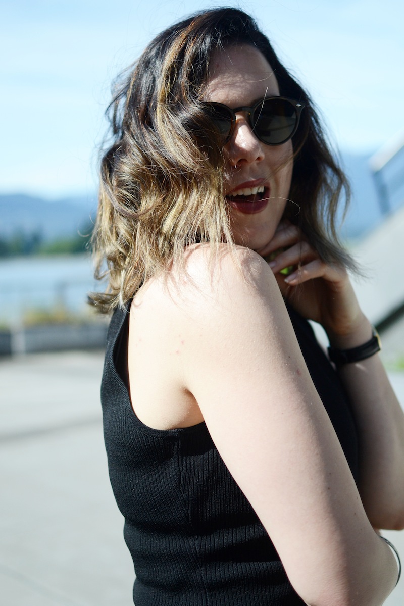 Aleesha Harris Vancouver fashion blogger balayage the Attic Hair salon