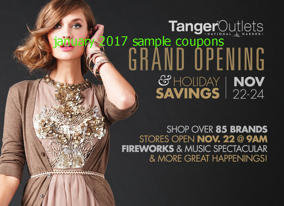 Printable Coupons 2017: Tanger Outlet Coupons