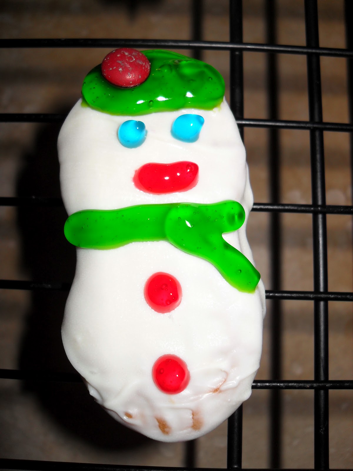 Creating Food for Fun Nutter Butter Snowman