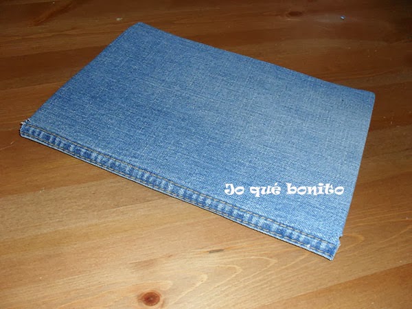 Cuaderno forrado con tela vaquera