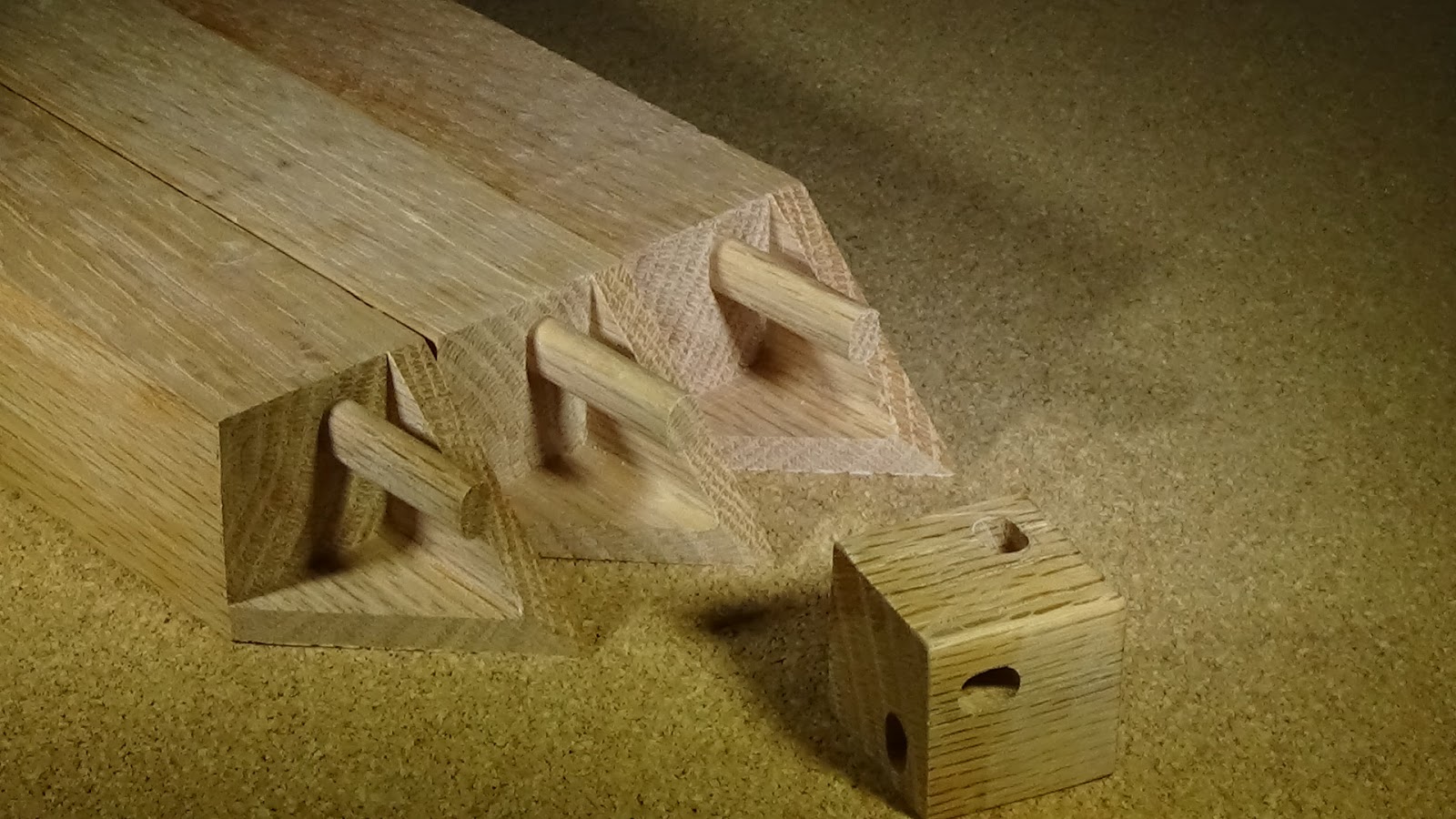 4D Furniture Thoughts Original CNCCut 3way Interlocking Mitered Corner Joint.