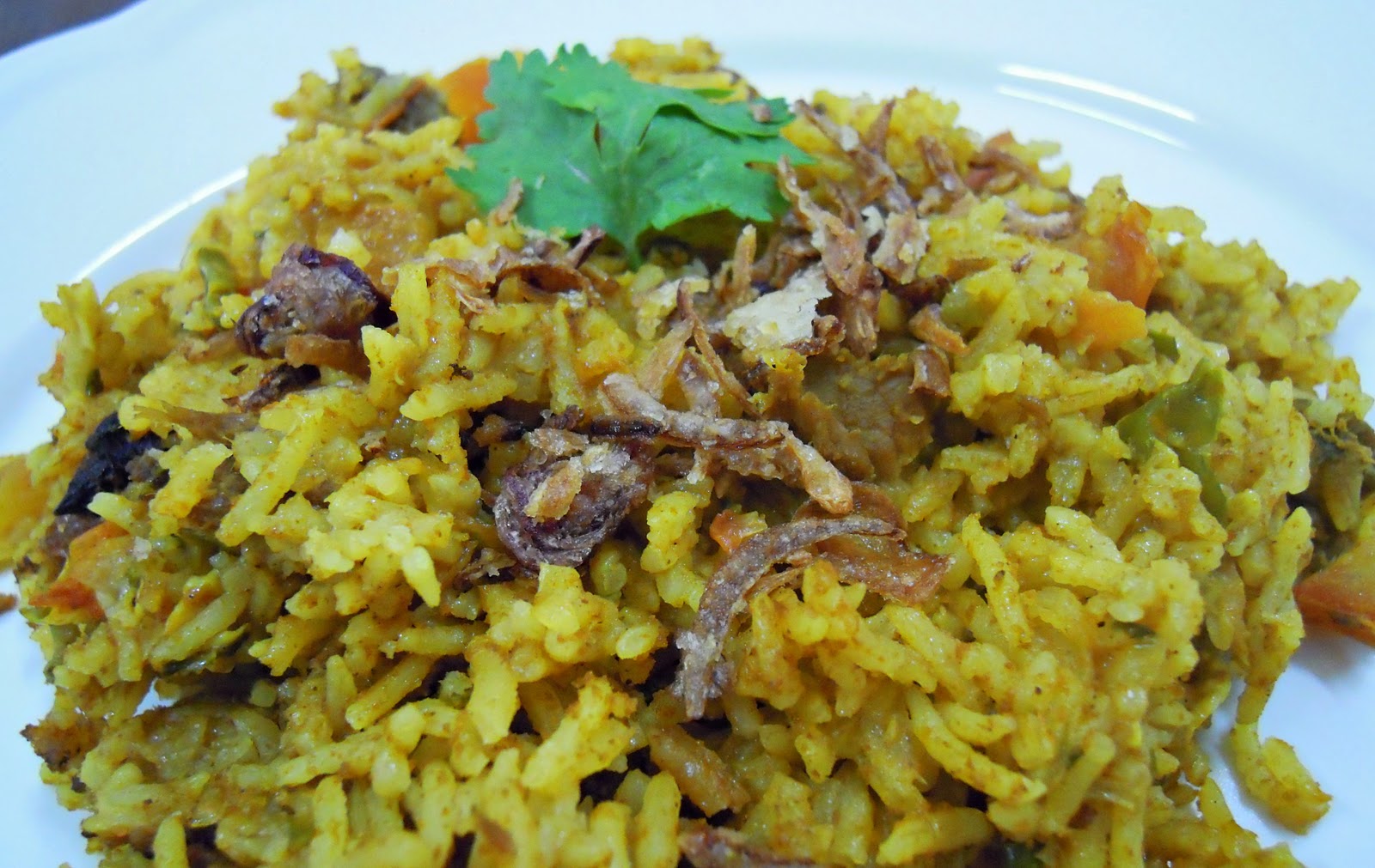 lizjournal Nasi Pilaf Daging Jamaica