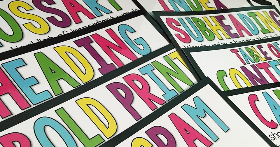 Nonfiction Text Features Posters | Primarily Speaking