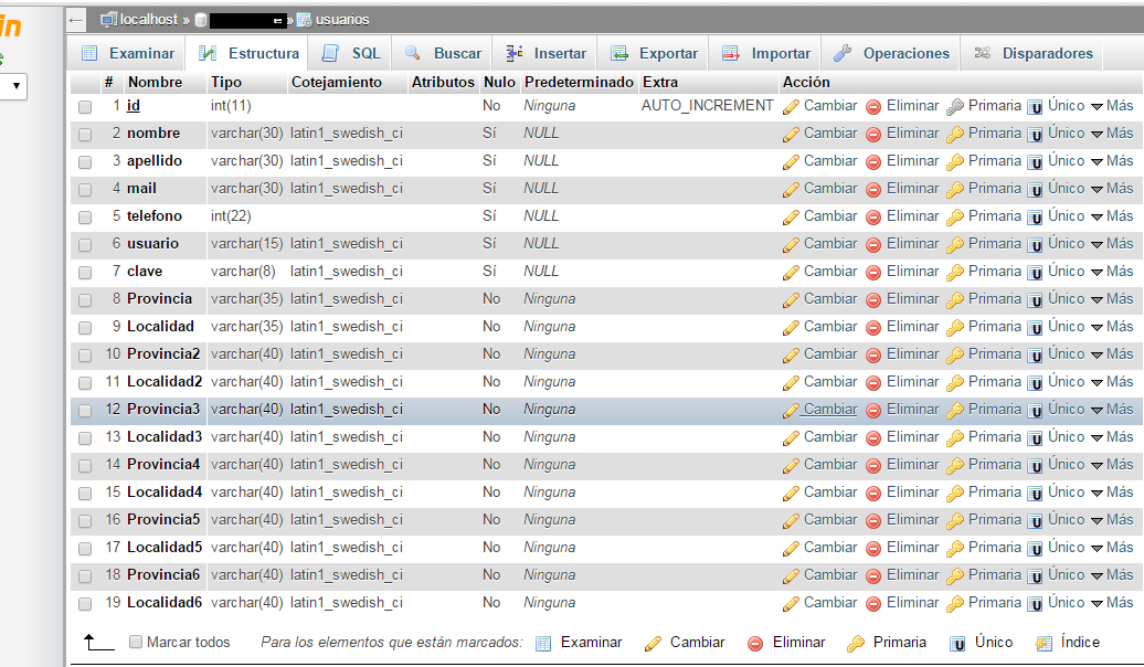 Base de Datos y Programación  crear una tabla en una base de
