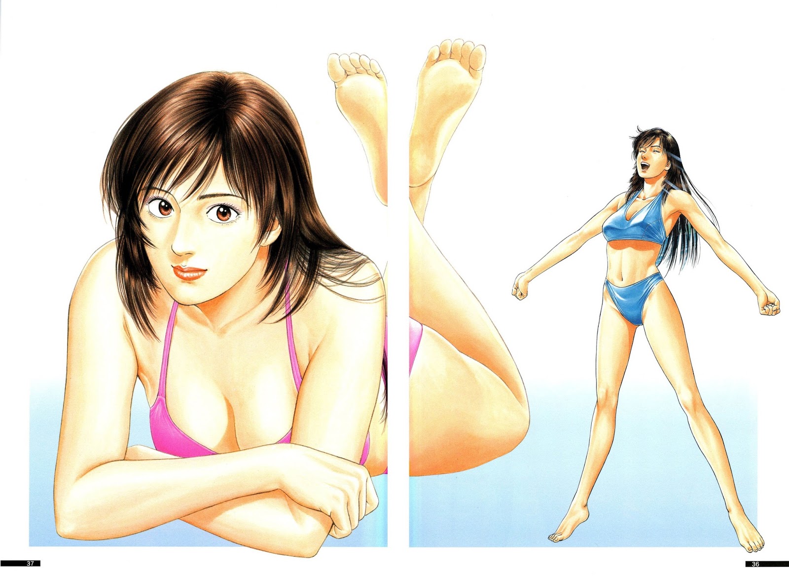 Tsukasa Hojo 20th Anniversary Illustrations. 