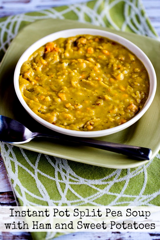 Instant Pot Split Pea Soup with Ham and Sweet Potatoes