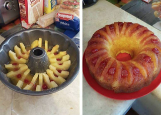 Pineapple Upside Down Bundt Cake 