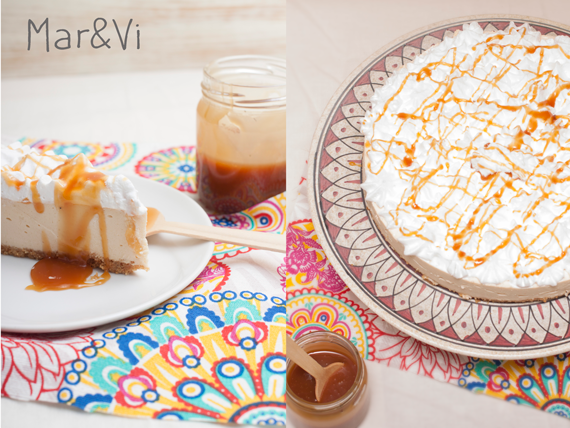 tarta de queso al caramelo salado