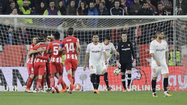 El Atlético golea al Sevilla (2-5)