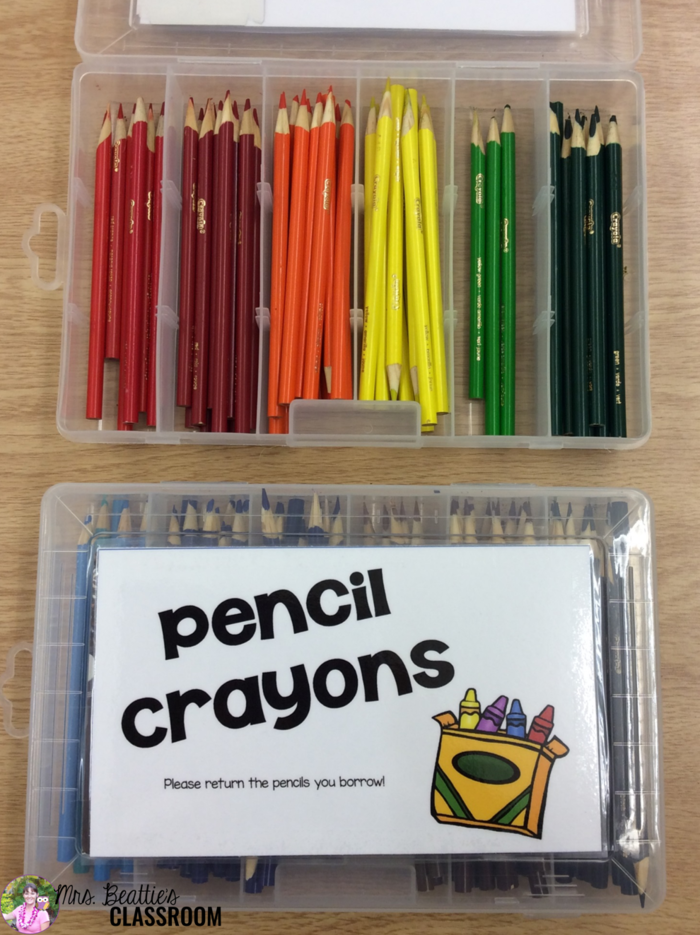 Cheap and Easy Storage Hack For Colored Pencils in Your Classroom Mrs