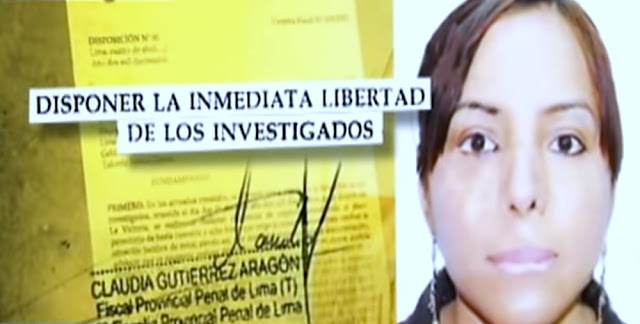 Claudia Gutiérez Aragón Fiscal provincial penal de Lima, Claudia Gutiérez Aragón