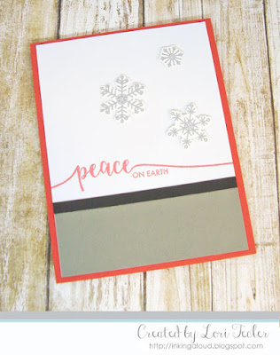 Peace on Earth card-designed by Lori Tecler/Inking Aloud-stamps and dies from Avery Elle