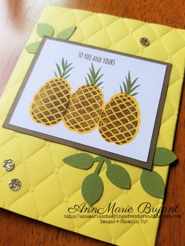 AnnMarie's Stamping Adventures!! Pineapple pine cones!!