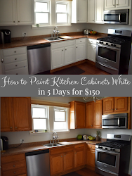 cabinets kitchen paint days diy painted