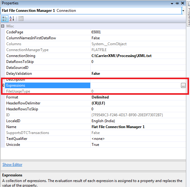 Parameterizing Connection String in SSIS | ETL Scrapbook