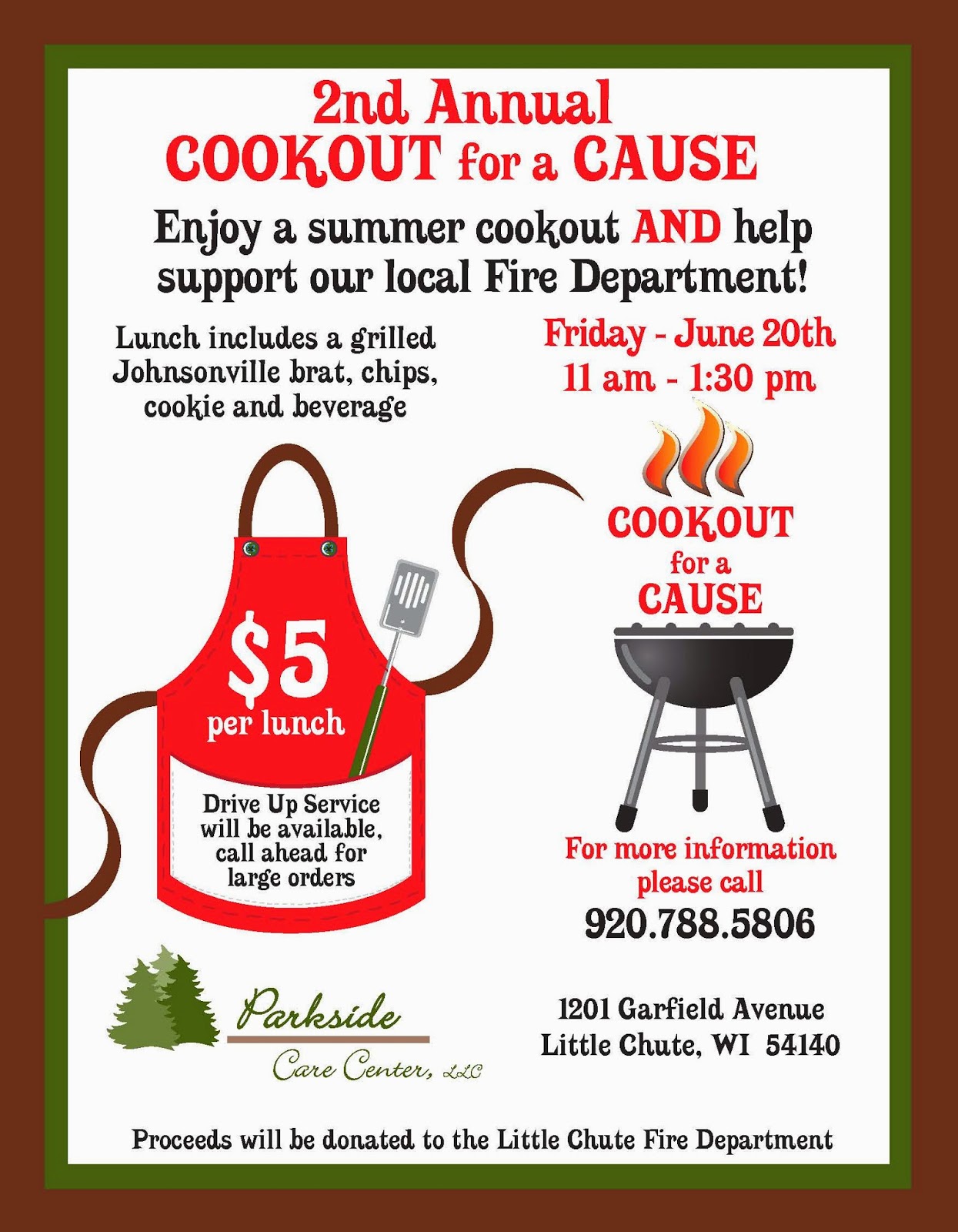 Little Chute Village Hall 2nd Annual Cookout for a Cause