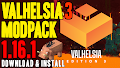 HOW TO INSTALL<br>Valhelsia 3 Modpack [<b>1.16.1</b>]<br>▽