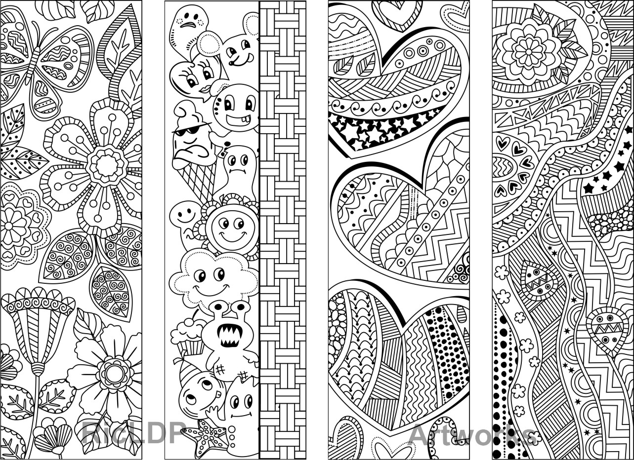 RicLDP Artworks: Bookmarks with Abstract Designs