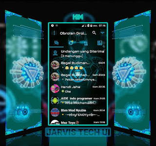 Droid Chat! v11.1.18 Tema Jarvis Tech UI Droid Chat! v11.1.18 Tema Jarvis Tech UI