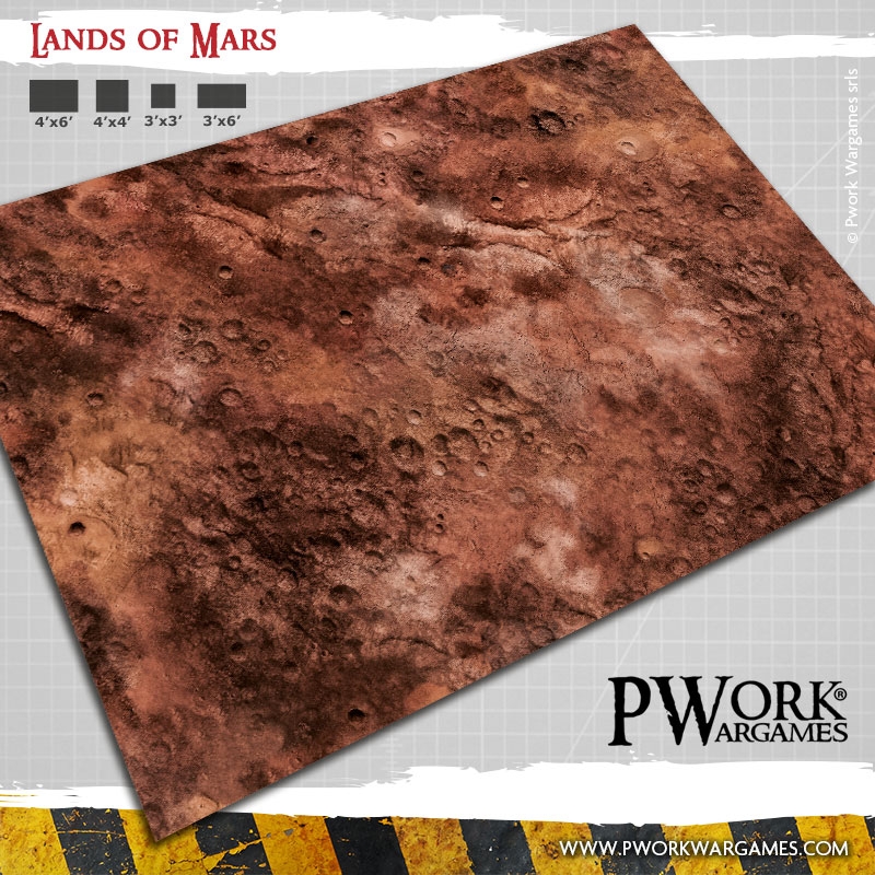 Tabletop Fix Pwork Wargames New Lands of Mars Gaming Mat